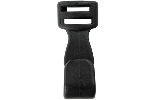 Pack of 5000 - 3/8" Wide Black Plastic Lanyard Hook