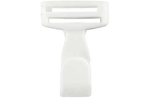 Pack of 5000 - 3/4" Wide White Plastic Lanyard Hook