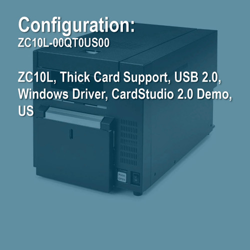 Zebra ZC10L-00QT0US00 ZC10L ID Card Printer
