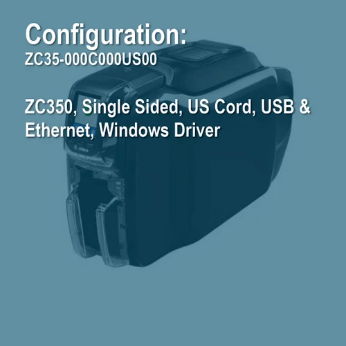 Zebra ZC35-000C000US00 ZC350 (Base Model) Simplex ID Card Printer