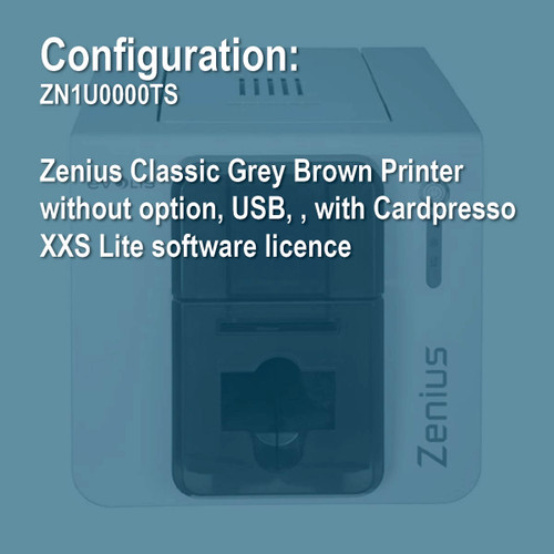 Evolis ZN1U0000TS Zenius Simplex ID Card Printer