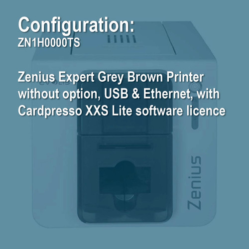 Evolis ZN1H0000TS Zenius Simplex ID Card Printer