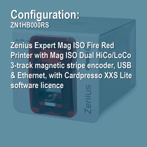 Evolis ZN1HB000RS Zenius Simplex ID Card Printer