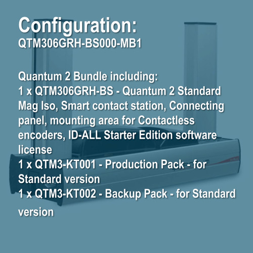 Evolis QTM306GRH-BS000-MB1 Quantum 2 ID Card Printer Bundle