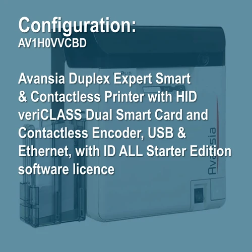 Evolis AV1H0VVCBD Avansia Duplex Retransfer ID Card Printer