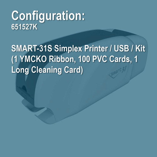 IDP 651527K SMART-31S Simplex ID Card Printer Kit
