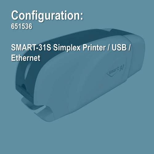 IDP 651536 SMART-31S Simplex ID Card Printer