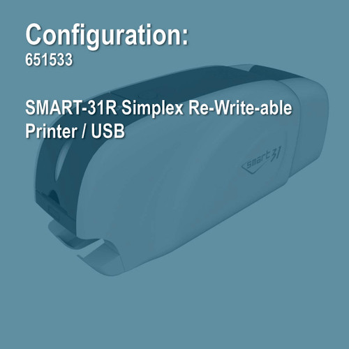 IDP 651533 SMART-31R Simplex Re-Write-able ID Card Printer