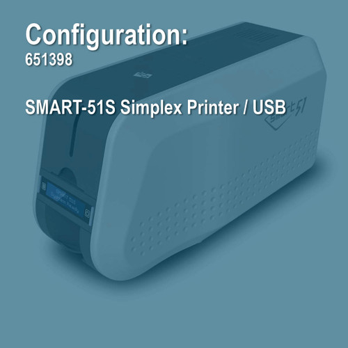IDP 651398 SMART-51S Simplex ID Card Printer