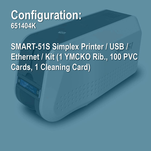 IDP 651404K SMART-51S Simplex ID Card Printer Kit
