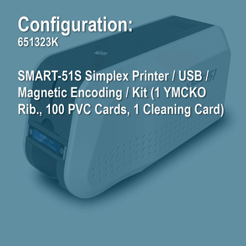 IDP 651323K SMART-51S Simplex ID Card Printer Kit