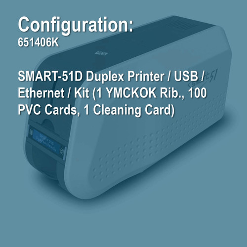 IDP 651406K SMART-51D Duplex ID Card Printer Kit