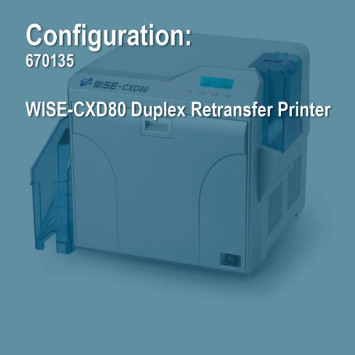 IDP 670135 WISE CXD80D Duplex ID Card Printer