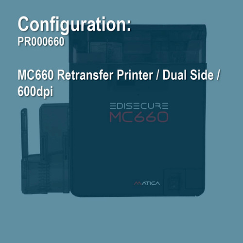 Matica PR000660 MC660 (Base Model) Duplex Retransfer ID Card Printer