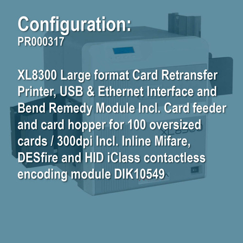 Matica PR000317 XL8300 Oversized Retransfer ID Card Printer