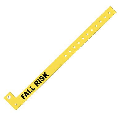 Laserband Alert PS-FALLRISK-YEL Plastic Snap Band Yellow Fall Risk (500 ...