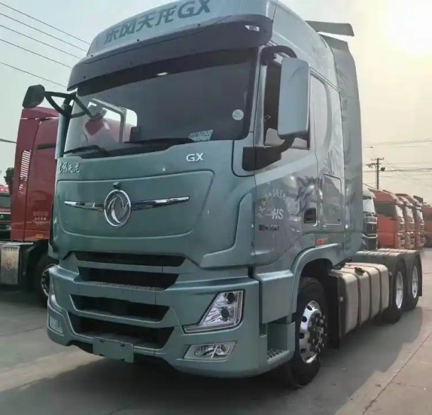 【DongFeng】Dongfeng Tianlong GX tractor Cummins 400 horsepower semi-trailer dual drive light body