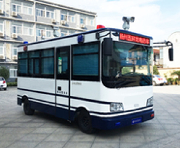 【WuHuanLong】Mobile Police Office 5500 x 2120 x 2750mm Hydraulic brake, 12V vacuum assisted forging and welding high-strength front and rear axles 6.50-16 tire model EPS electric power steering (12V)