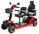 【JiaNianLe】LuHan Large Luxury Four Wheel Mobility Scooter 184cmx72cmx122cm 180KG 24V/1200W Motor Power 24V/8A Charger 12V/75AH × 2 Battery 13 km/h Suitable for long-distance cycling