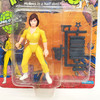 Playmates (1988) TMNT April O'Neil (Blue stripe) Action Figure 10 BACK