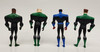Mattel JLU Green Lantern  Kilowog, John Stewart,  Sinestro , Kyle Rayner Action Figure set (No package)