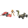 Jazwares Halo Mongoose with Master Chief & Spnkr rocket launcher , Banished Ghost with Elite Warlord & Energy sword