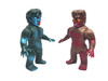 Marusan War of the Gargantuas Sanda and Gaira Sofubi Kaiju 7" Figure set