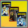 Micronauts ReAction+ Wave 3  Emperor, Time Traveler (Translucent Yellow) & Time Traveler (Translucent Blue)
