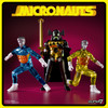 Micronauts ReAction+ Wave 3  Emperor, Time Traveler (Translucent Yellow) & Time Traveler (Translucent Blue)