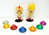 JAZWARES Sonic The Hedgehog Super Pack Super Shadow and Super Sonic with 7 Chaos Emeralds (no package)
