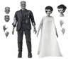 NECA Universal Monsters - 7” Scale Action Figure - Bride of Frankenstein 90th Anniversary The Monster & His Mate 2 Pack (B&W)