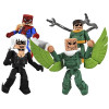Minimates Marvel Friends & Foes Spider-Man Set Battle Ravaged Spider-Man Black Cat Doc Ock Vulture