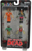 Minimates The Walking Dead Prison Rick Grimes, Michonne, Roamer Zombie and Lurker Zombie set