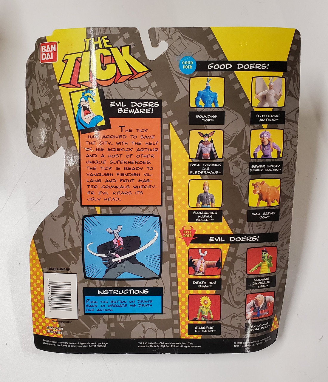 Bandai The Tick Death Hug Dean Action Figure