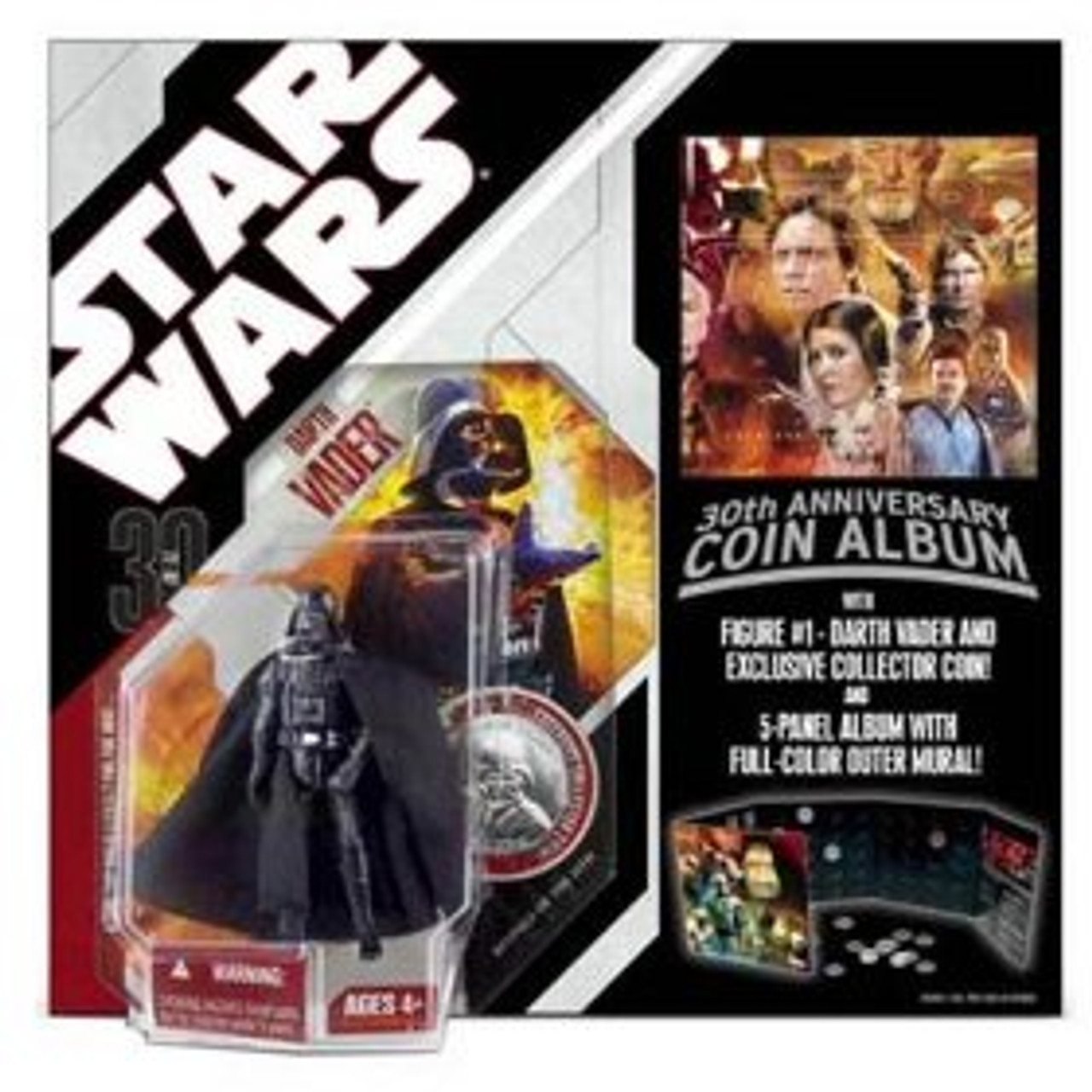 Hasbro Star Wars 30th Anniversary Darth Vader with Coin/Book