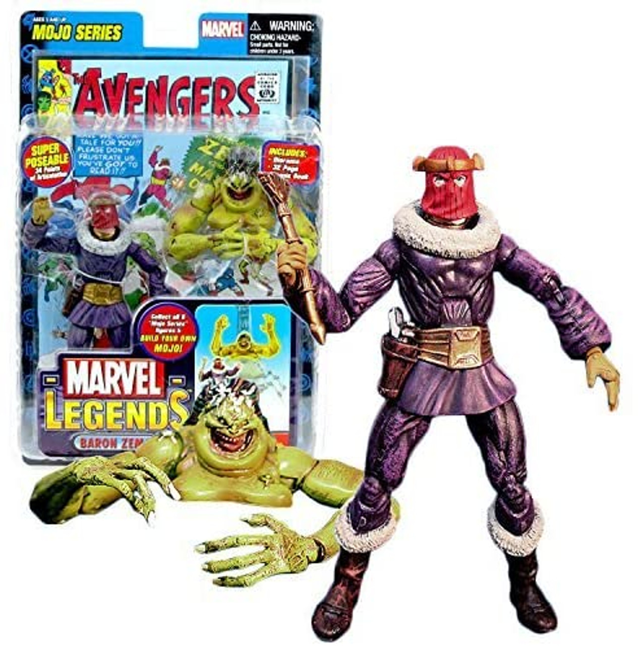 ToyBiz Marvel Legends Baron Zemo Action Figure Mojo BAF Series