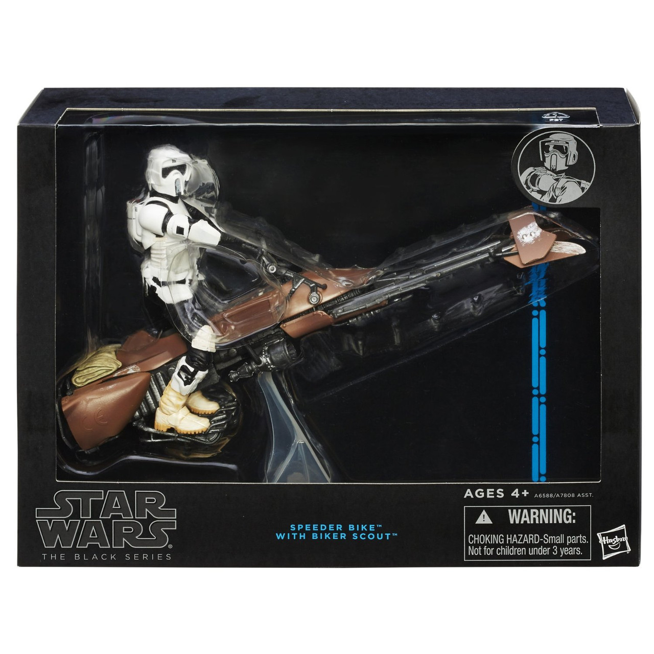 Hasbro Star Wars Black Series 6 Inch Speeder Bike with Biker Scout