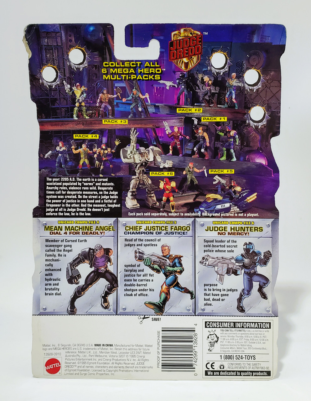 Mattel Judge Dredd Mega Heroes Judges vs. Mean Angel pack #2