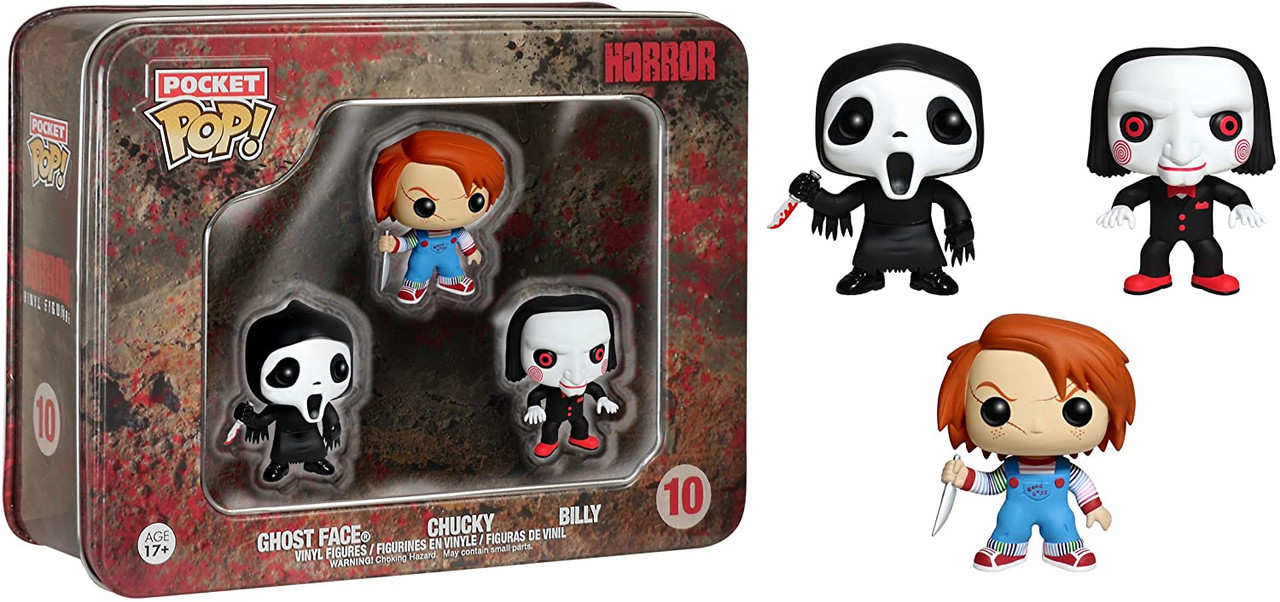 Funko Pocket POP: Horror - Ghostface, Chucky, Billy box set