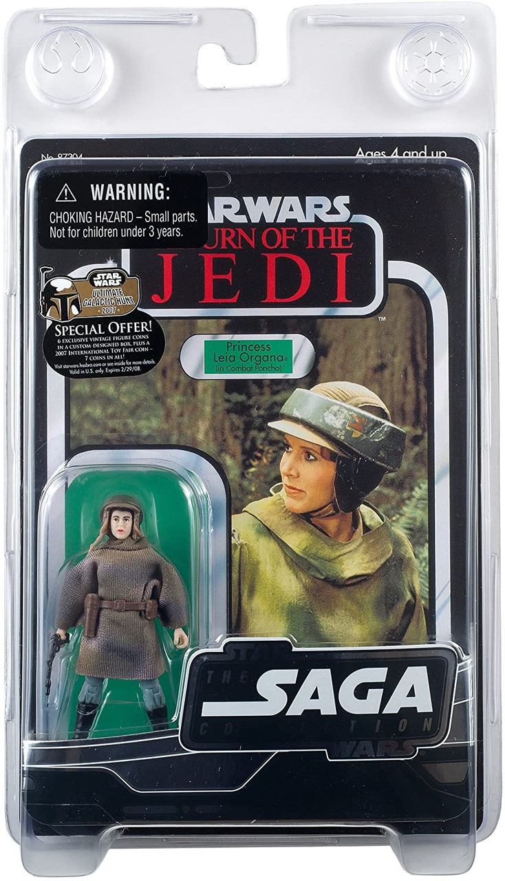 Hasbro Star Wars The Saga Collection Leia in Combat Poncho Action Figure