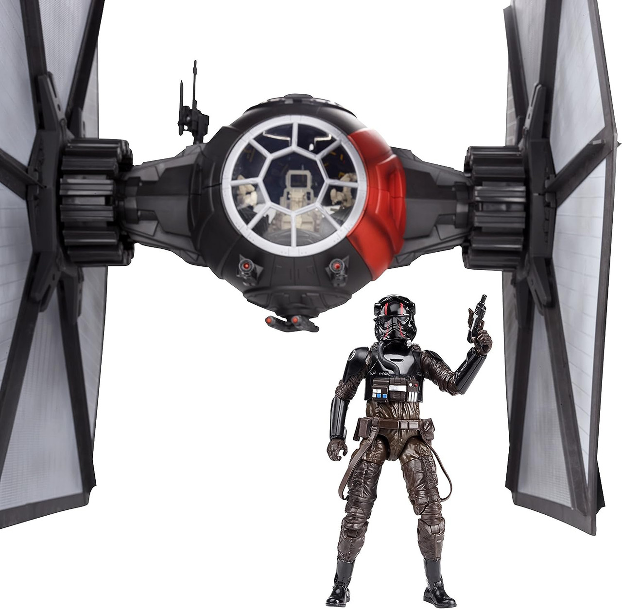 特撮 Star Wars First Order Special Forces TIE Fighter - Epic Battles with Action Figure Hasbro Star Wars The Black Series First Order Special Forces