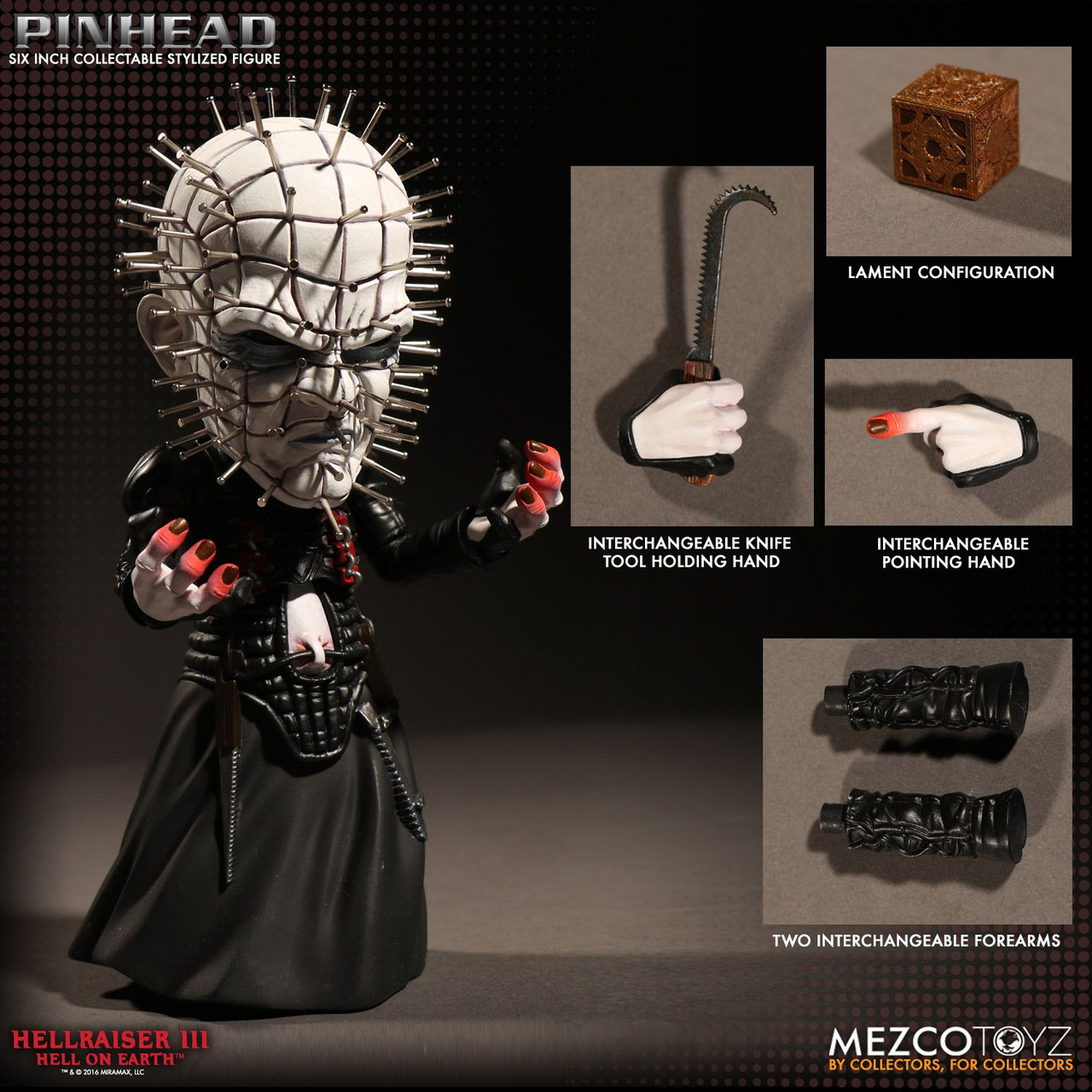 MEZCO HELLRAISER III: HELL ON EARTH Deluxe Stylized Pinhead 6