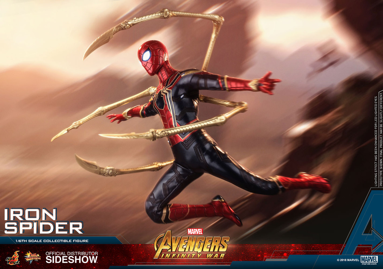Hot Toys Avengers Infinity War Iron Spider Movie Masterpiece Series