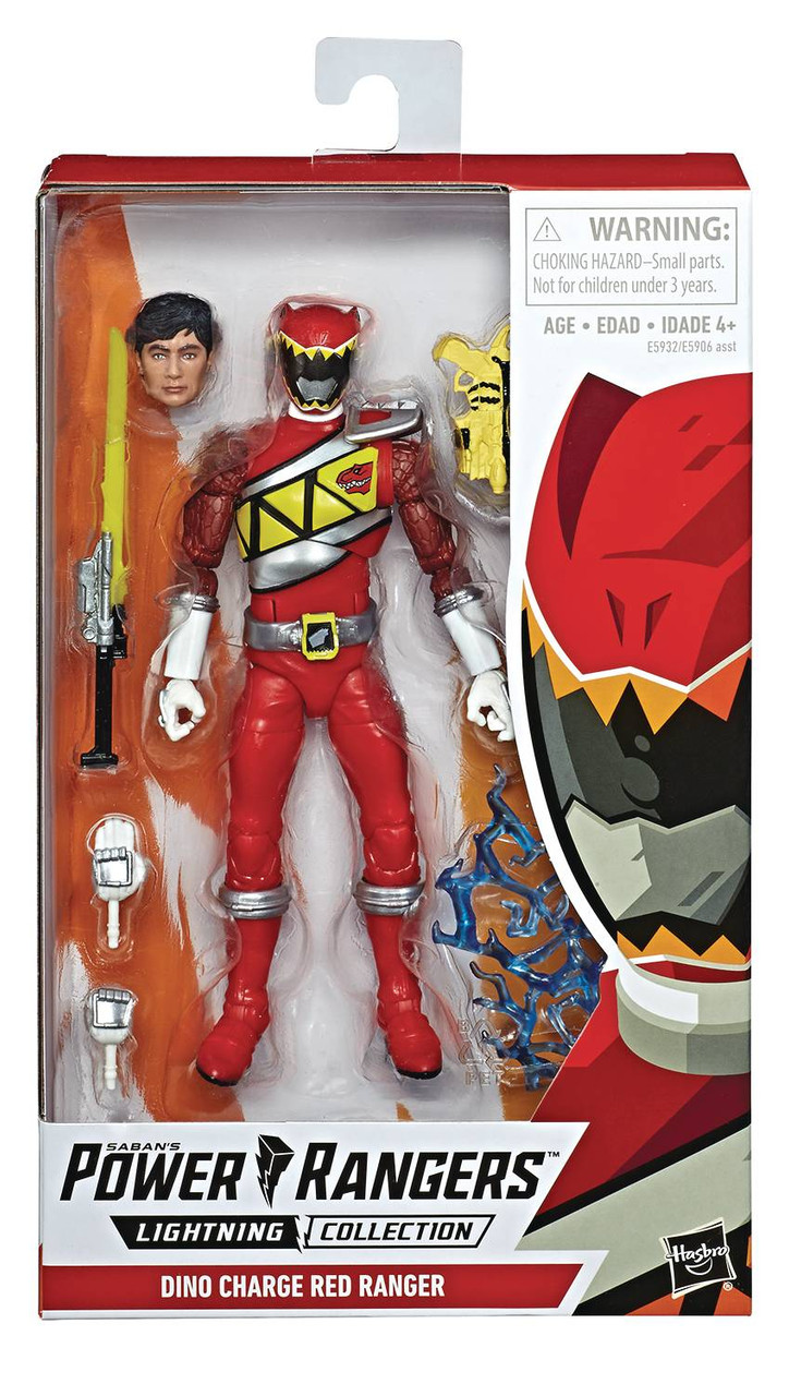 Hasbro Power Rangers Lightning Dino Charge Red Ranger 6