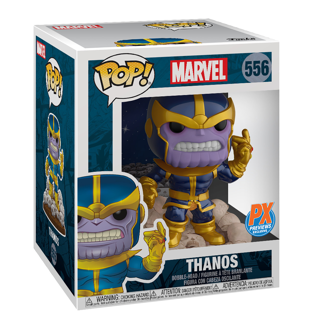FUNKO POP MARVEL HEROES THANOS SNAP 6IN PX DELUXE VINYL FIGURE