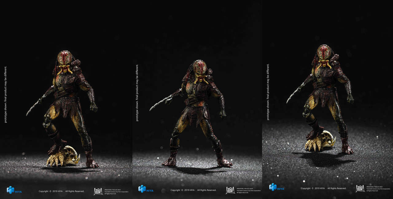 HIYA Unmasked Berserker Predator 1/18 scale action figure