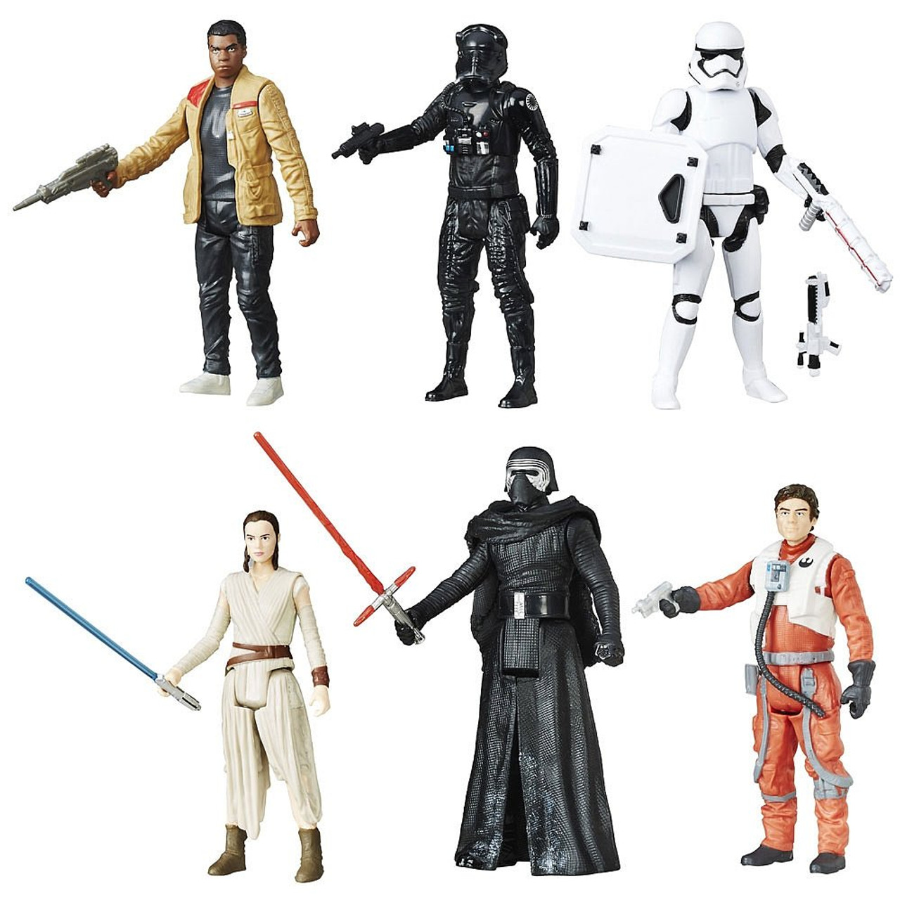 star wars the force awakens 6 action figure pack