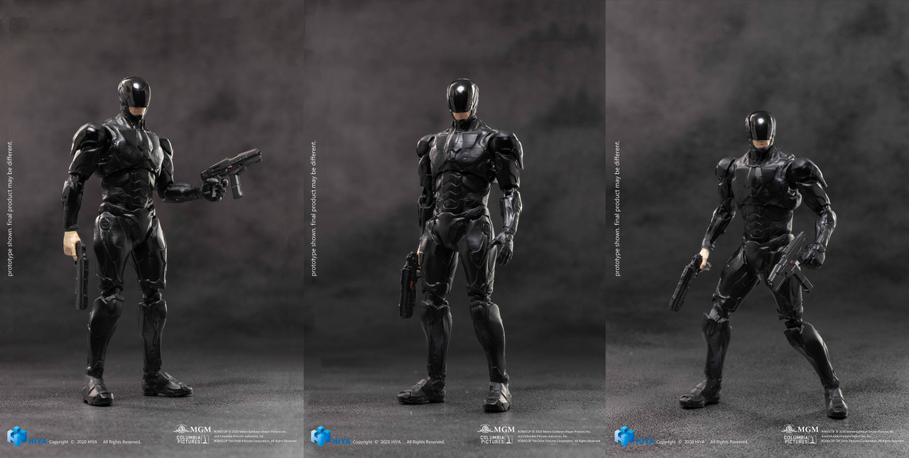 RoboCop 1.0 アクションフィギュア ブラック HIYA ROBOCOP 2014 Black armor 1/18 scale action figure