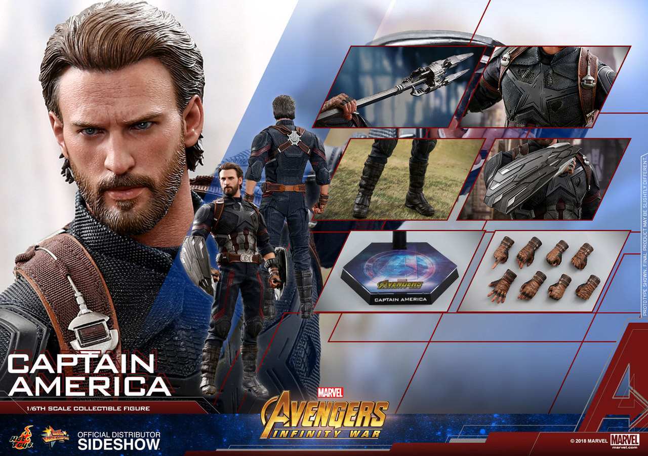 HOTTOYS キャプテン・アメリカ AVENGERS INFINITY WAR Hot Toys Captain America Sixth Scale Figure Avengers: Infinity War