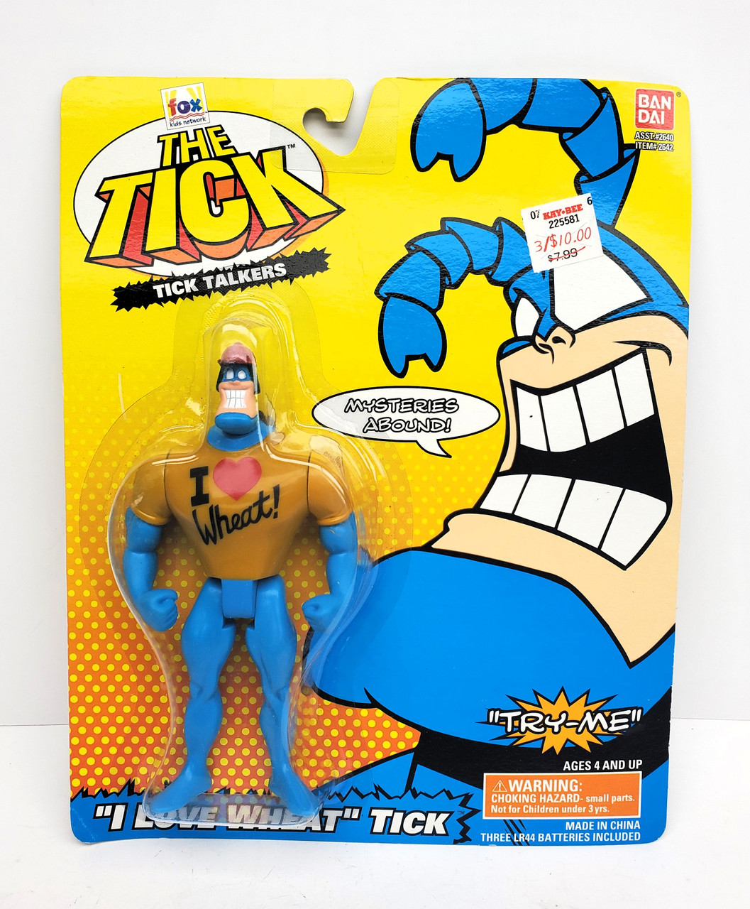 The Tick フィギュア 未開封未使用 4体セット Bandai The Tick I Love Wheat! Action Figure